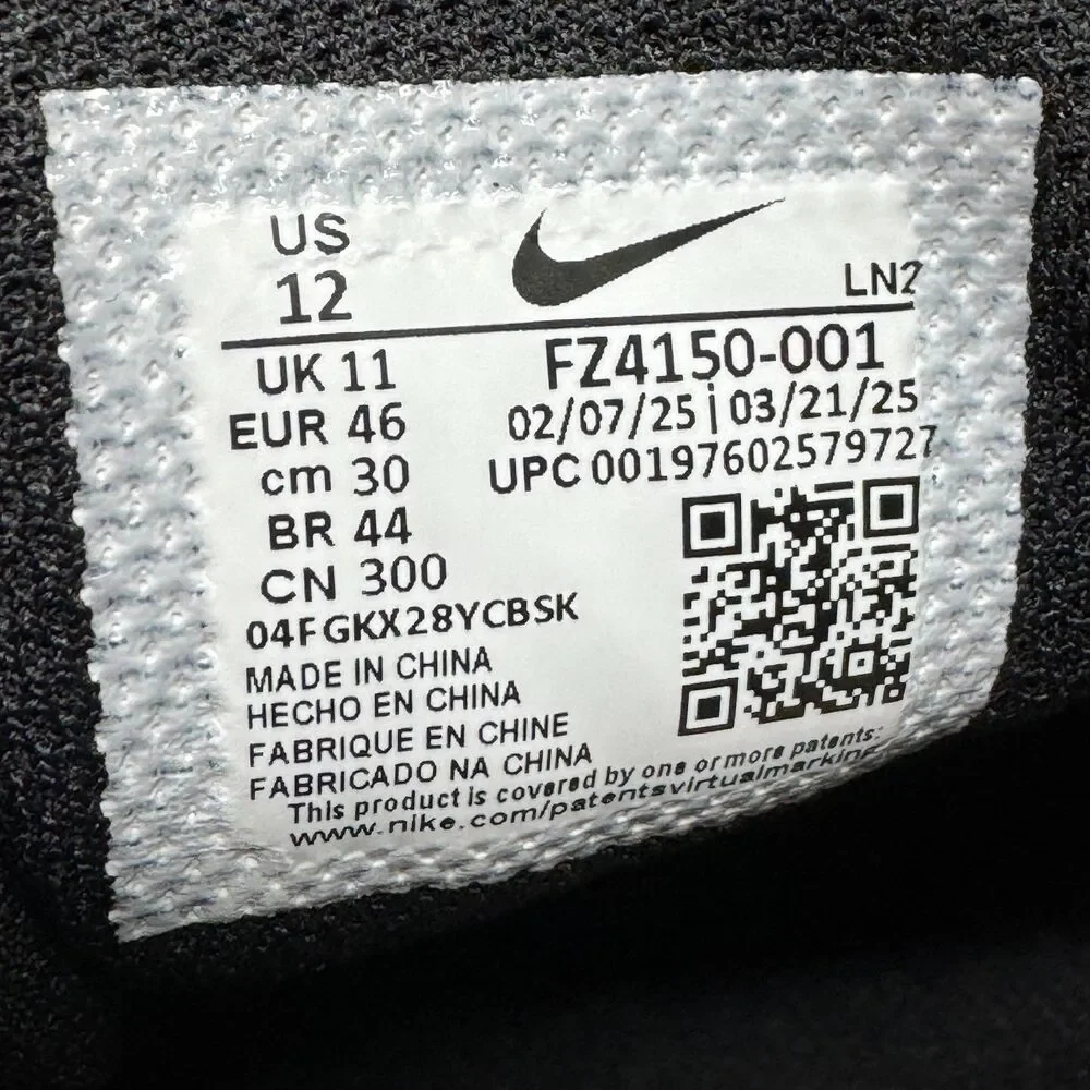 NEW Nike Air Max Plus G Golf Shoes Mens Sz 12 Black Leather FZ4150-001